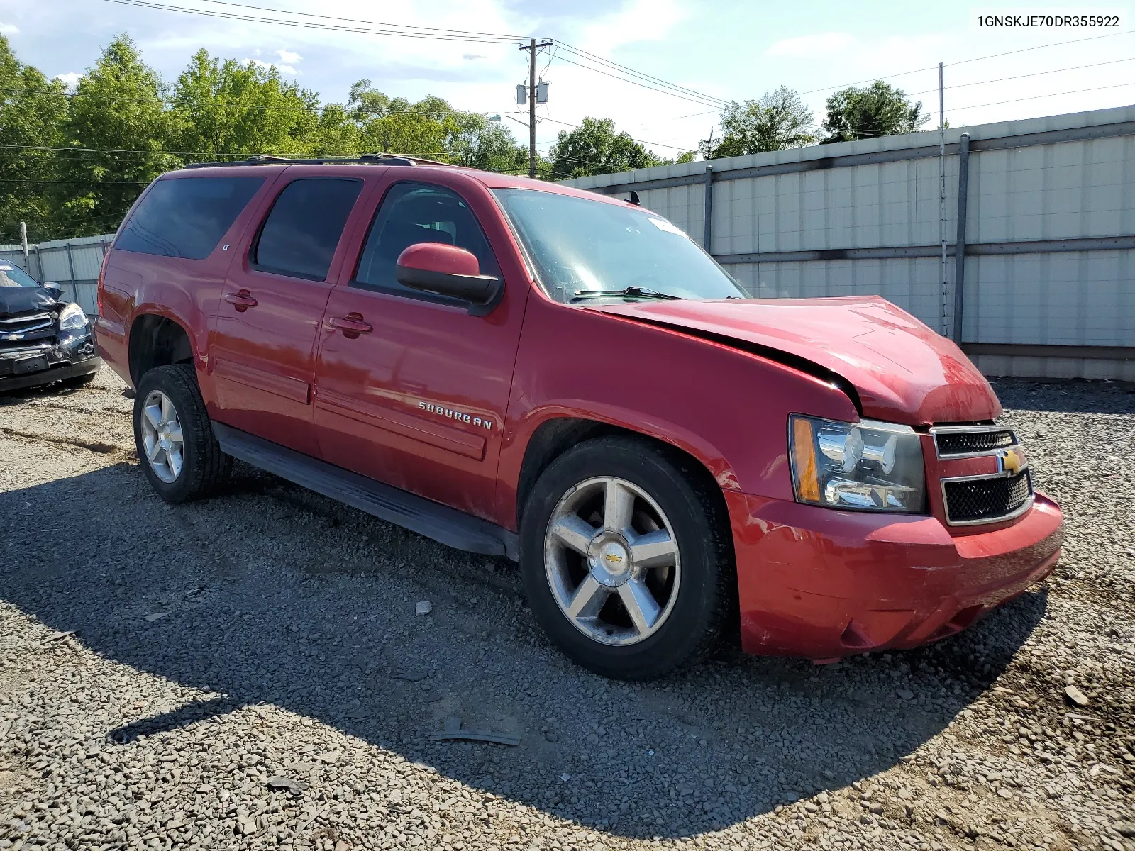 2013 Chevrolet Suburban K1500 Lt VIN: 1GNSKJE70DR355922 Lot: 63969594