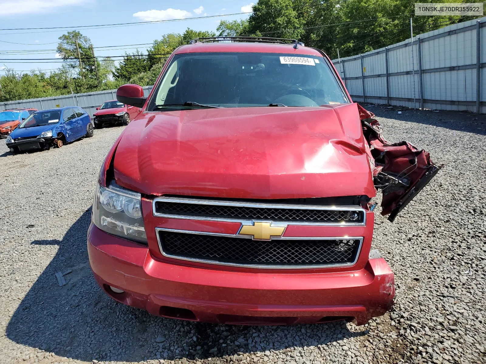 2013 Chevrolet Suburban K1500 Lt VIN: 1GNSKJE70DR355922 Lot: 63969594