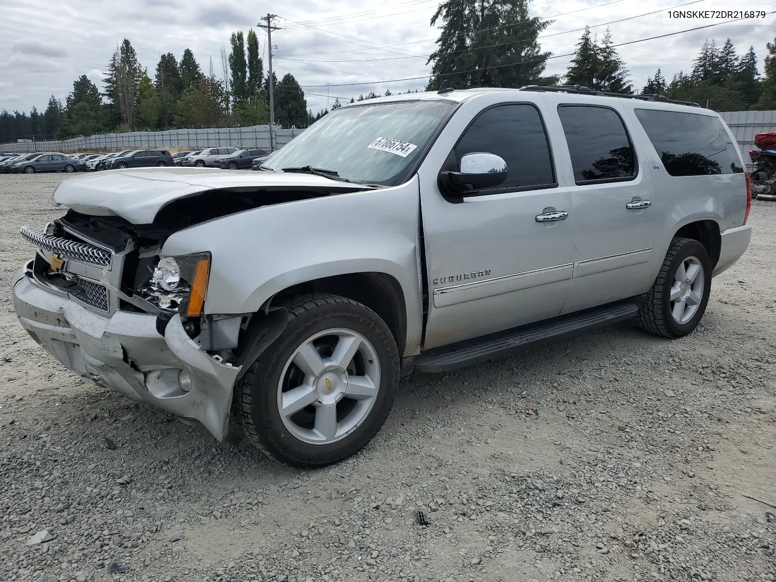 2013 Chevrolet Suburban K1500 Ltz VIN: 1GNSKKE72DR216879 Lot: 67866754