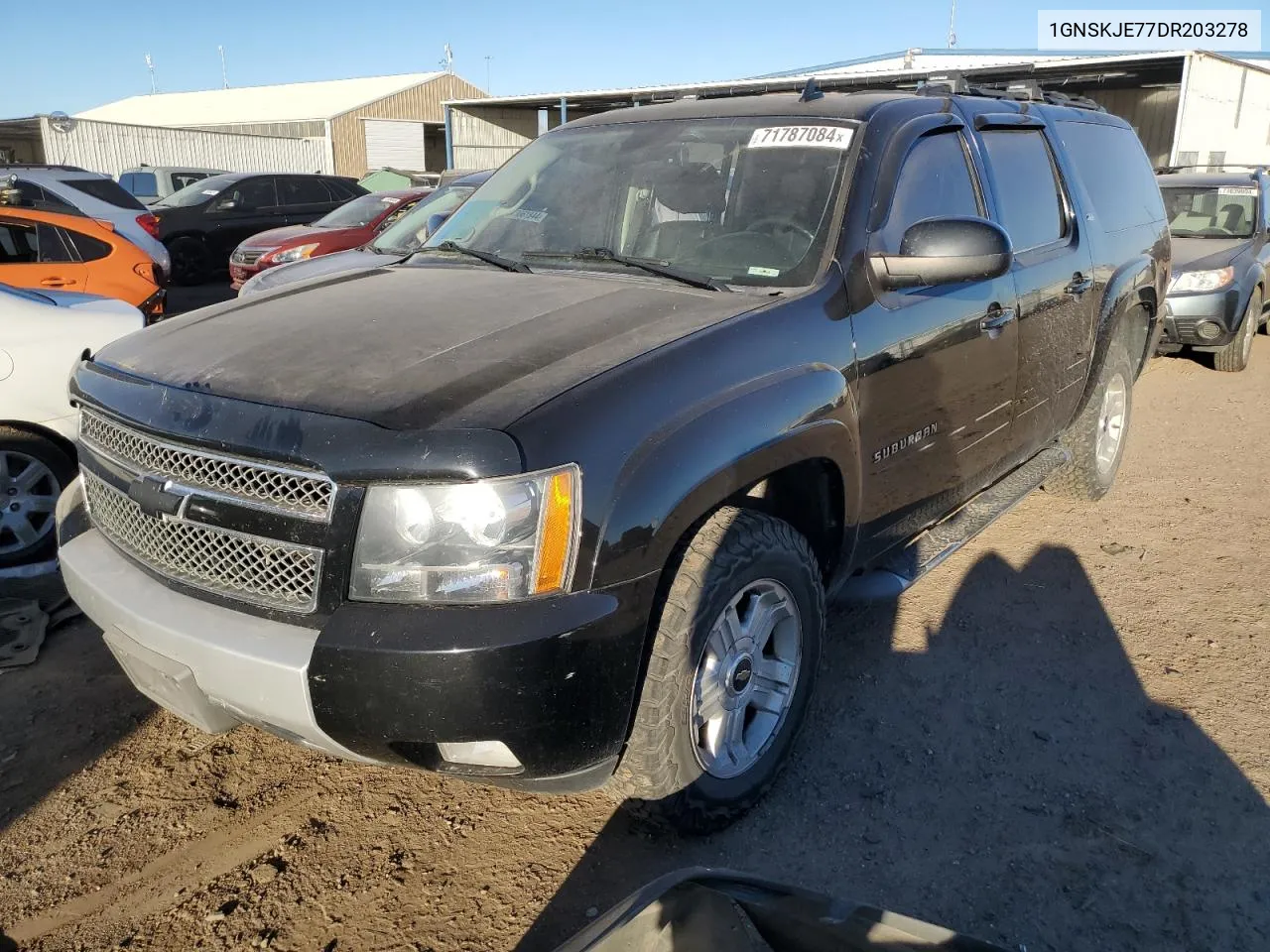 2013 Chevrolet Suburban K1500 Lt VIN: 1GNSKJE77DR203278 Lot: 71787084