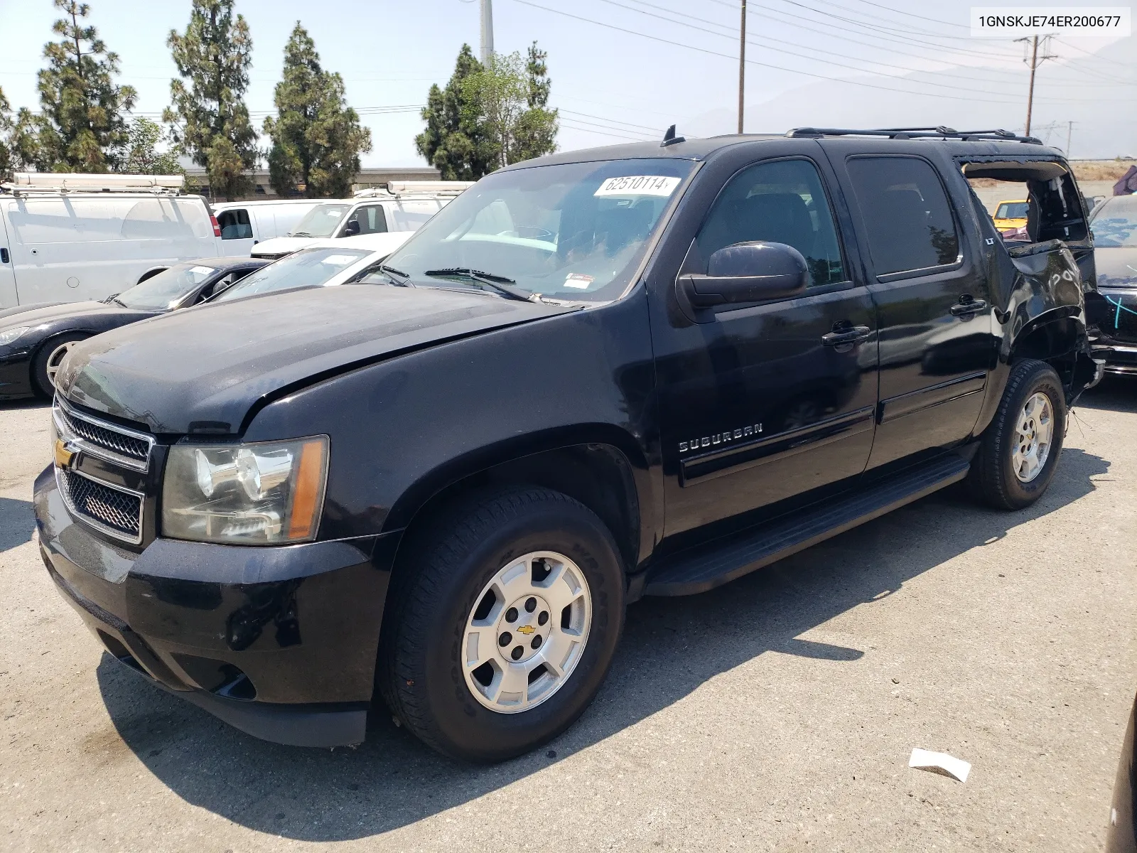 2014 Chevrolet Suburban K1500 Lt VIN: 1GNSKJE74ER200677 Lot: 62510114