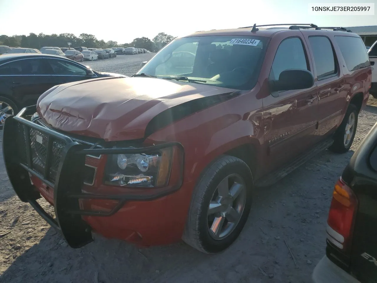 2014 Chevrolet Suburban K1500 Lt VIN: 1GNSKJE73ER205997 Lot: 71640234