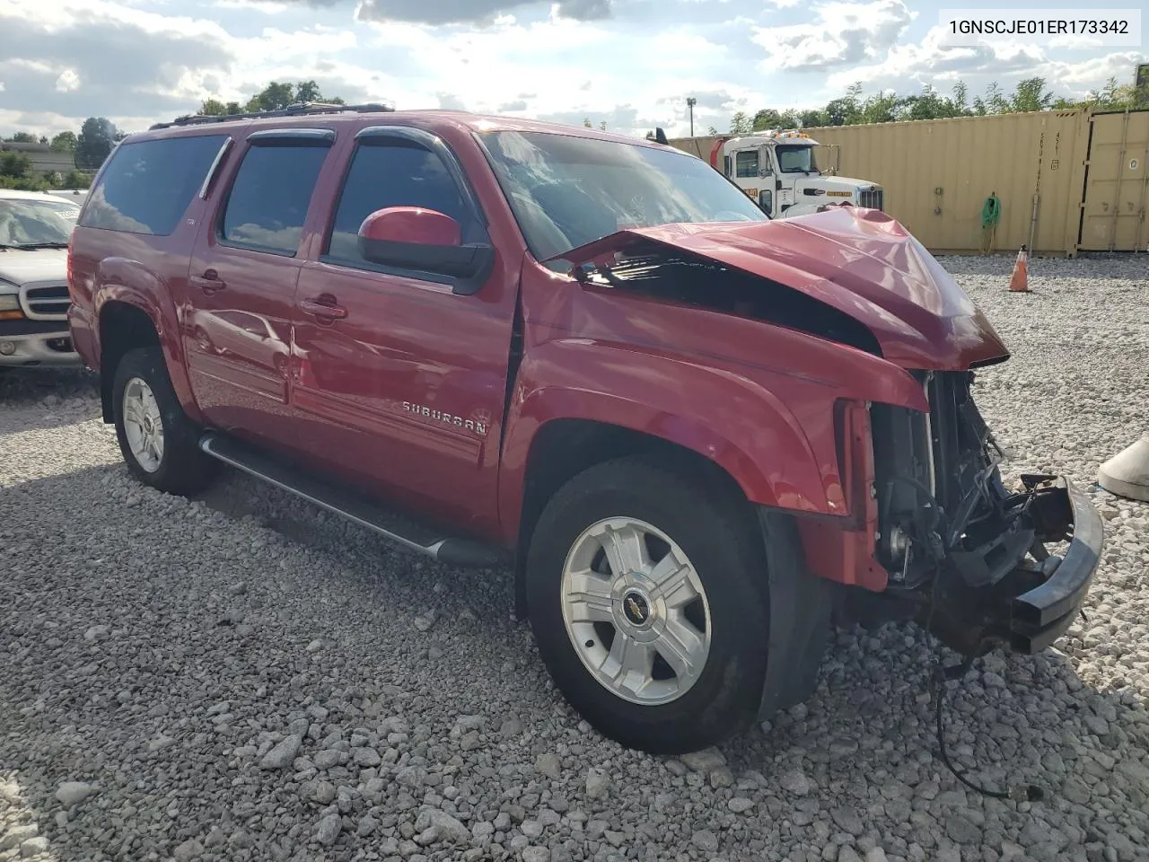 2014 Chevrolet Suburban C1500 Lt VIN: 1GNSCJE01ER173342 Lot: 72085424