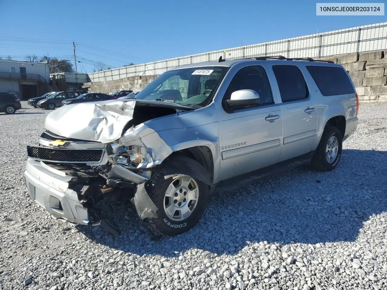 1GNSCJE00ER203124 2014 Chevrolet Suburban C1500 Lt