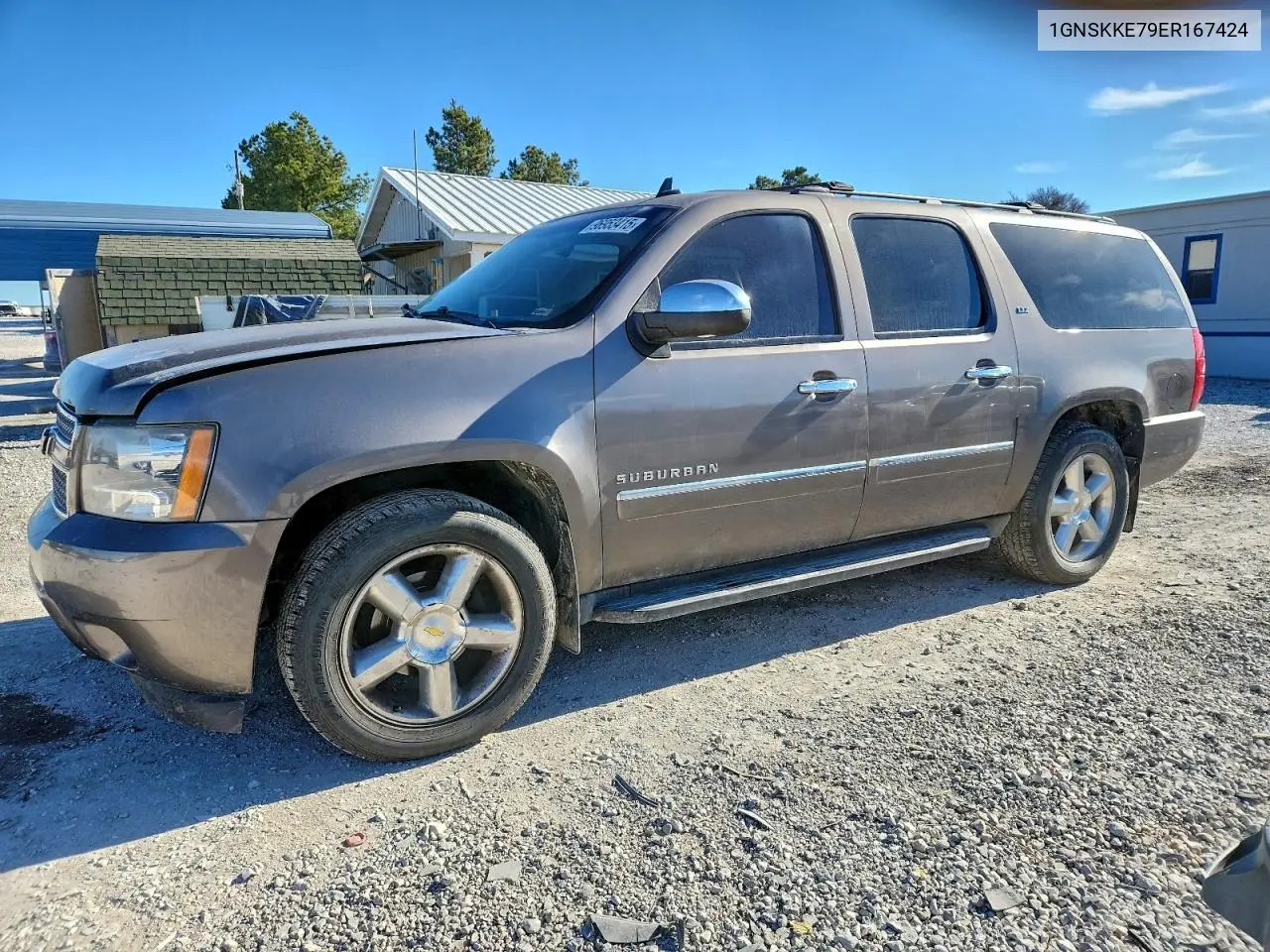 1GNSKKE79ER167424 2014 Chevrolet Suburban K1500 Ltz