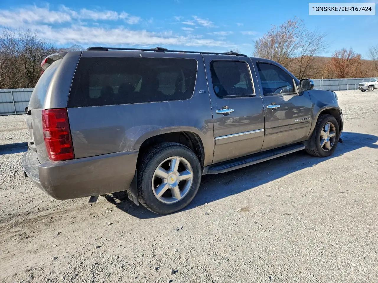 1GNSKKE79ER167424 2014 Chevrolet Suburban K1500 Ltz