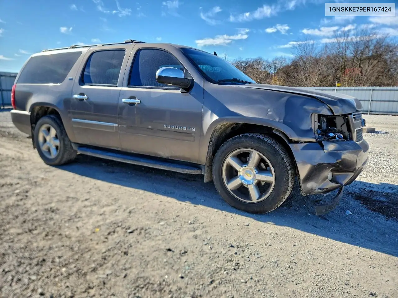 1GNSKKE79ER167424 2014 Chevrolet Suburban K1500 Ltz