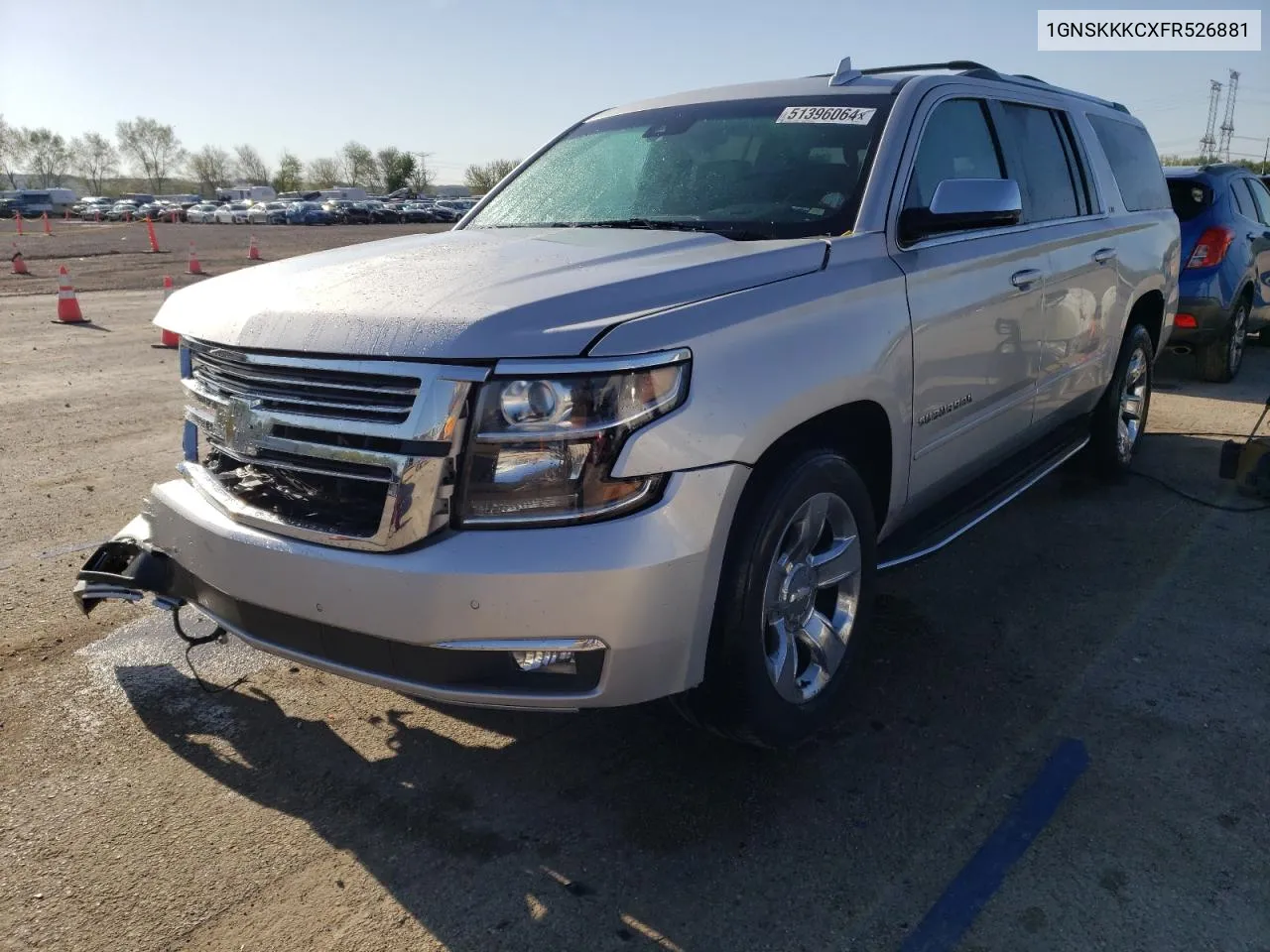 2015 Chevrolet Suburban K1500 Ltz VIN: 1GNSKKKCXFR526881 Lot: 51396064