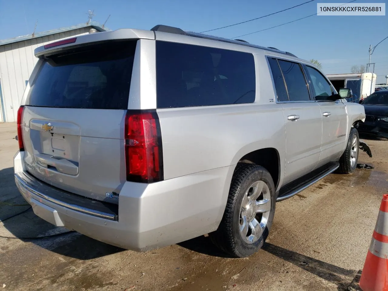 1GNSKKKCXFR526881 2015 Chevrolet Suburban K1500 Ltz