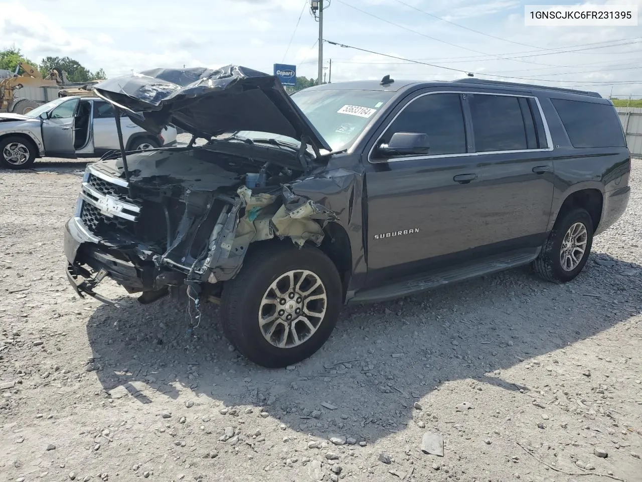 2015 Chevrolet Suburban C1500 Lt VIN: 1GNSCJKC6FR231395 Lot: 53633164