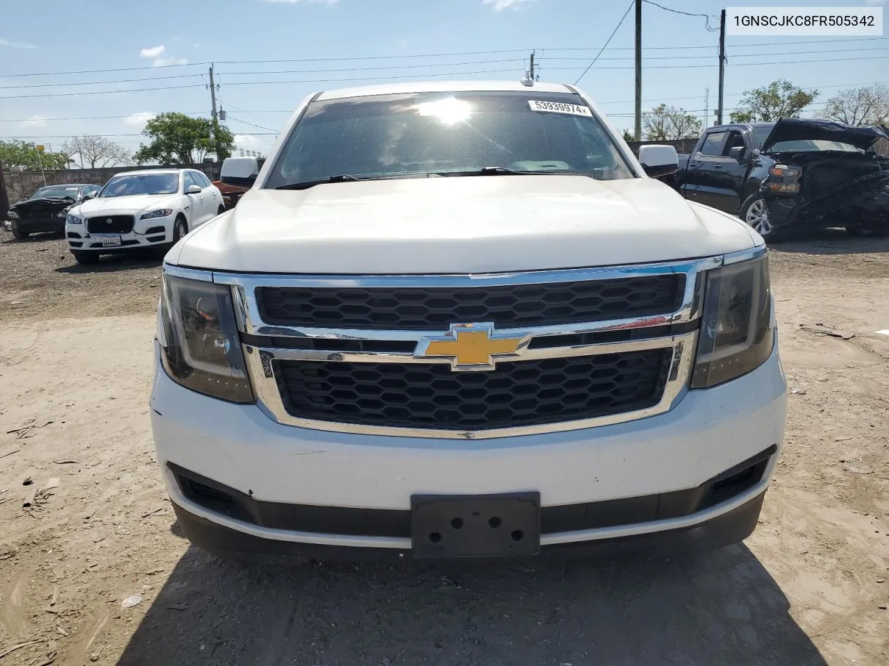 2015 Chevrolet Suburban C1500 Lt VIN: 1GNSCJKC8FR505342 Lot: 53939974