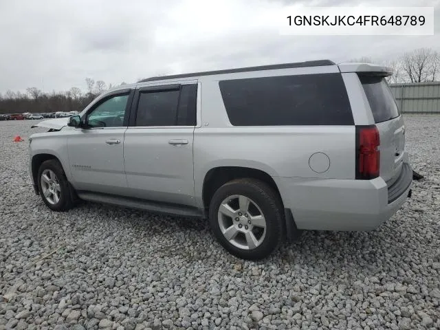 1GNSKJKC4FR648789 2015 Chevrolet Suburban K1500 Lt