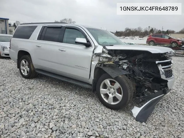 2015 Chevrolet Suburban K1500 Lt VIN: 1GNSKJKC4FR648789 Lot: 56309044