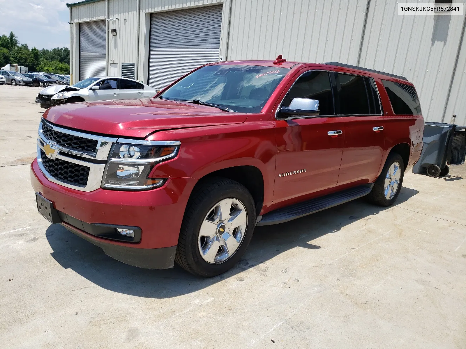 2015 Chevrolet Suburban K1500 Lt VIN: 1GNSKJKC5FR572841 Lot: 58014803