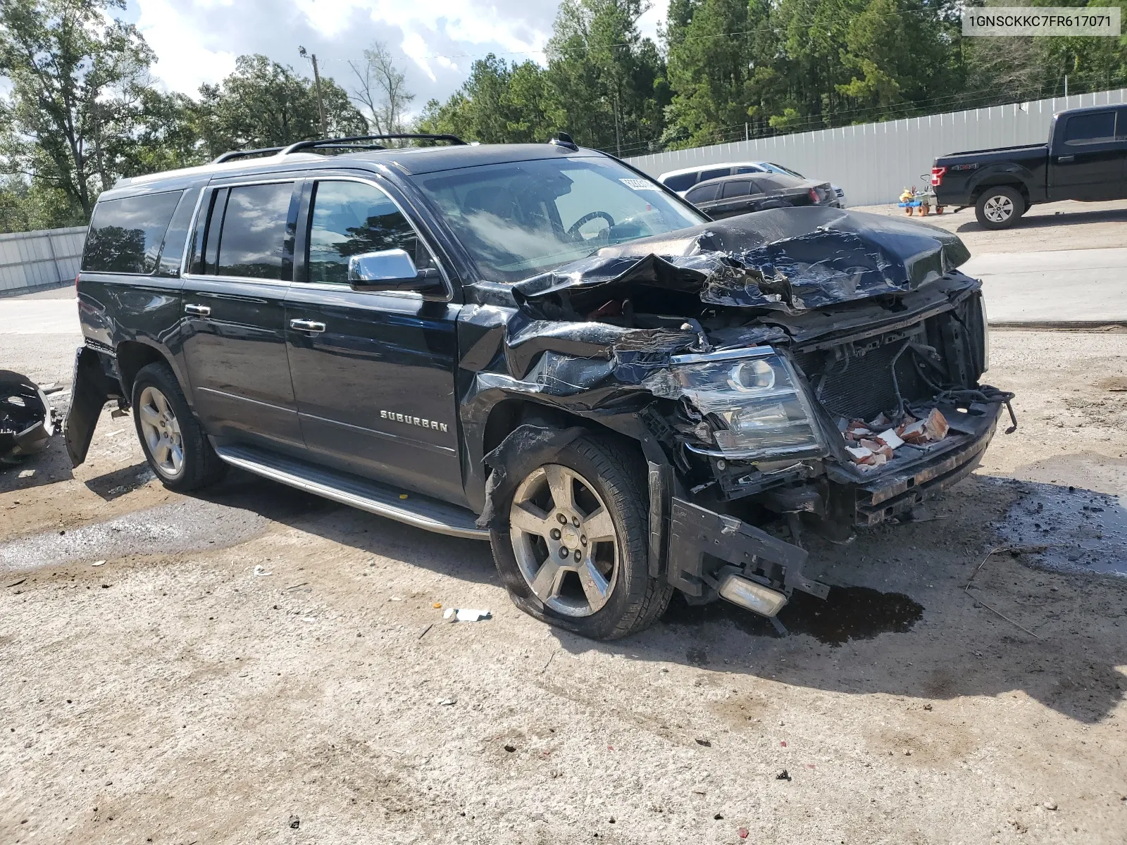 2015 Chevrolet Suburban C1500 Ltz VIN: 1GNSCKKC7FR617071 Lot: 62823174