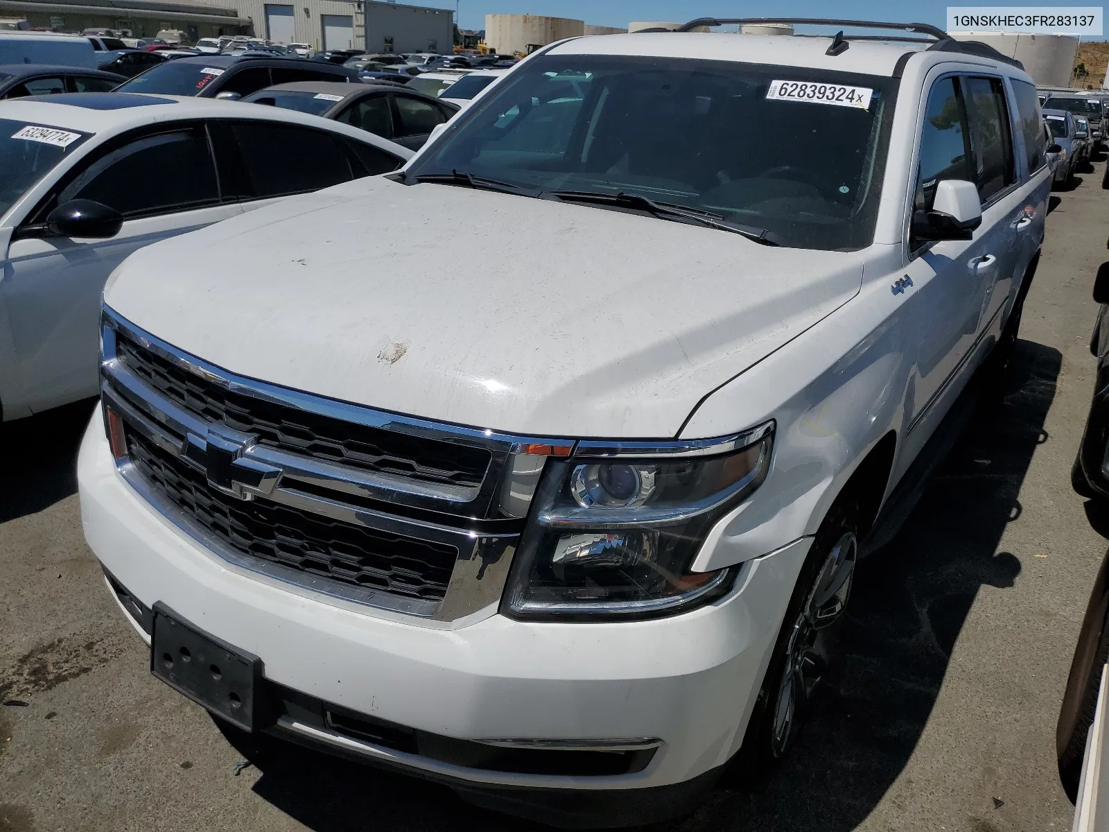 2015 Chevrolet Suburban K1500 Ls VIN: 1GNSKHEC3FR283137 Lot: 62839324