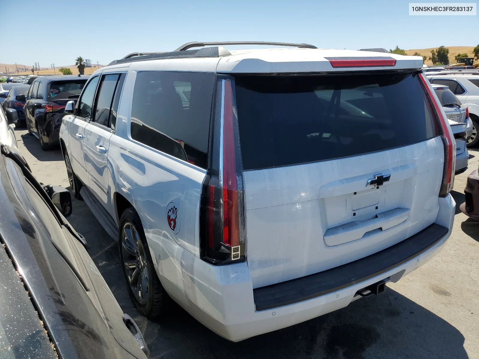 2015 Chevrolet Suburban K1500 Ls VIN: 1GNSKHEC3FR283137 Lot: 62839324