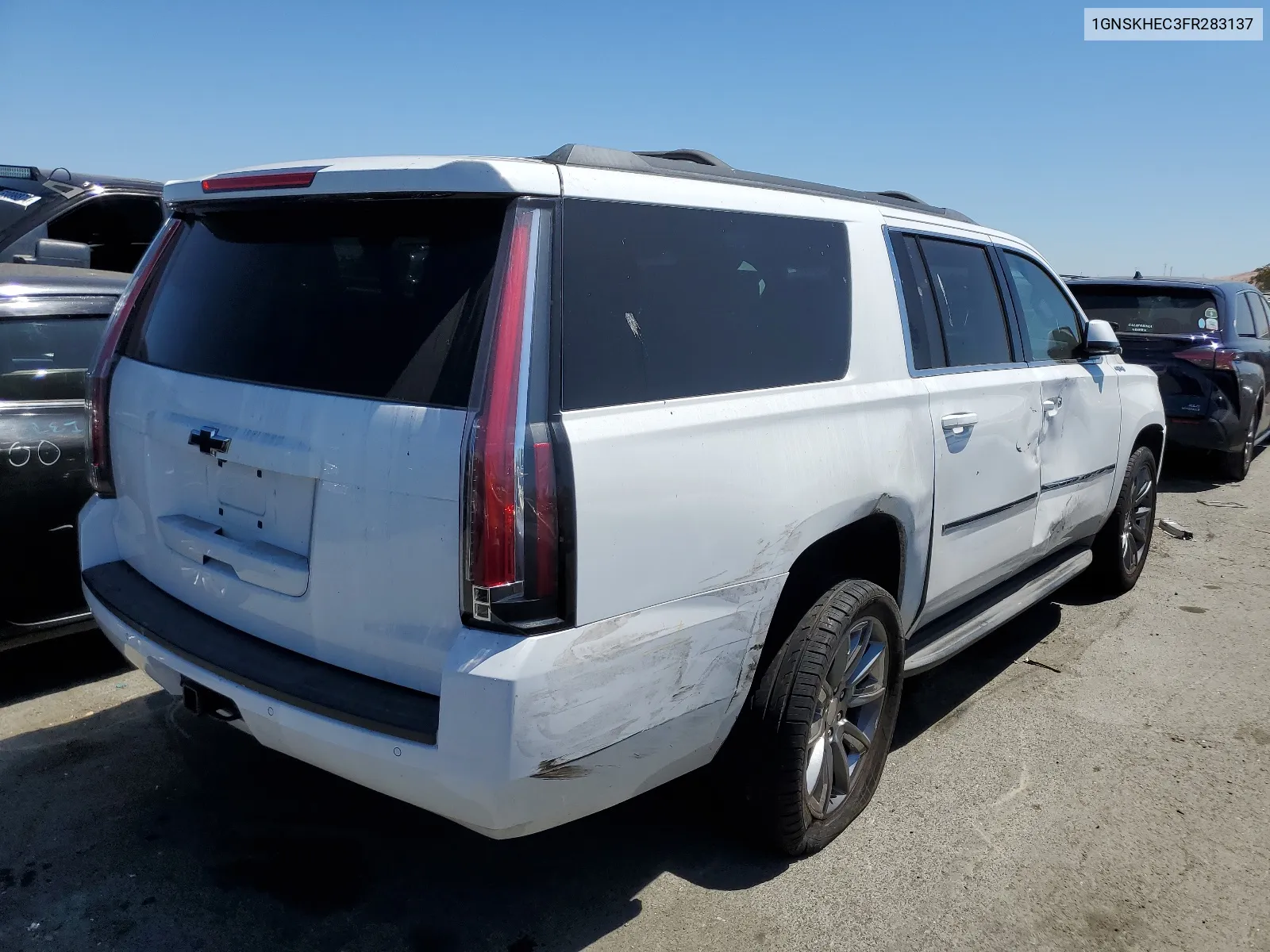 2015 Chevrolet Suburban K1500 Ls VIN: 1GNSKHEC3FR283137 Lot: 62839324