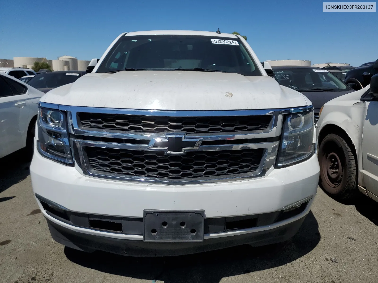 2015 Chevrolet Suburban K1500 Ls VIN: 1GNSKHEC3FR283137 Lot: 62839324