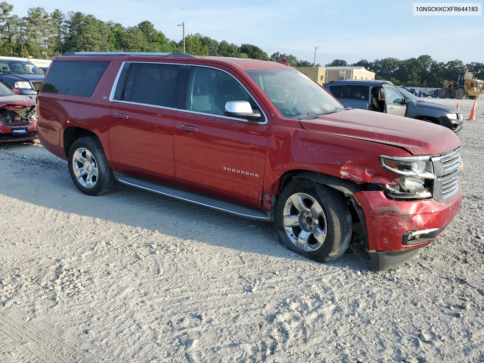 2015 Chevrolet Suburban C1500 Ltz VIN: 1GNSCKKCXFR644183 Lot: 63126814