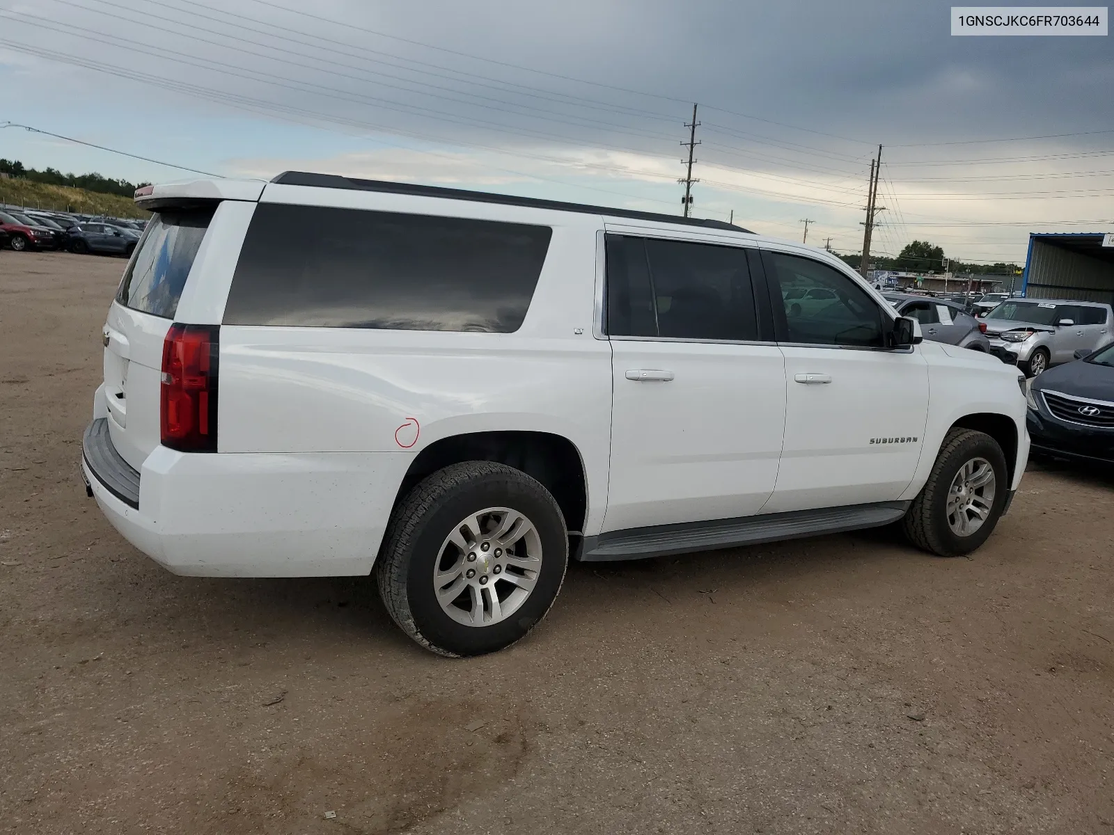 2015 Chevrolet Suburban C1500 Lt VIN: 1GNSCJKC6FR703644 Lot: 64113154