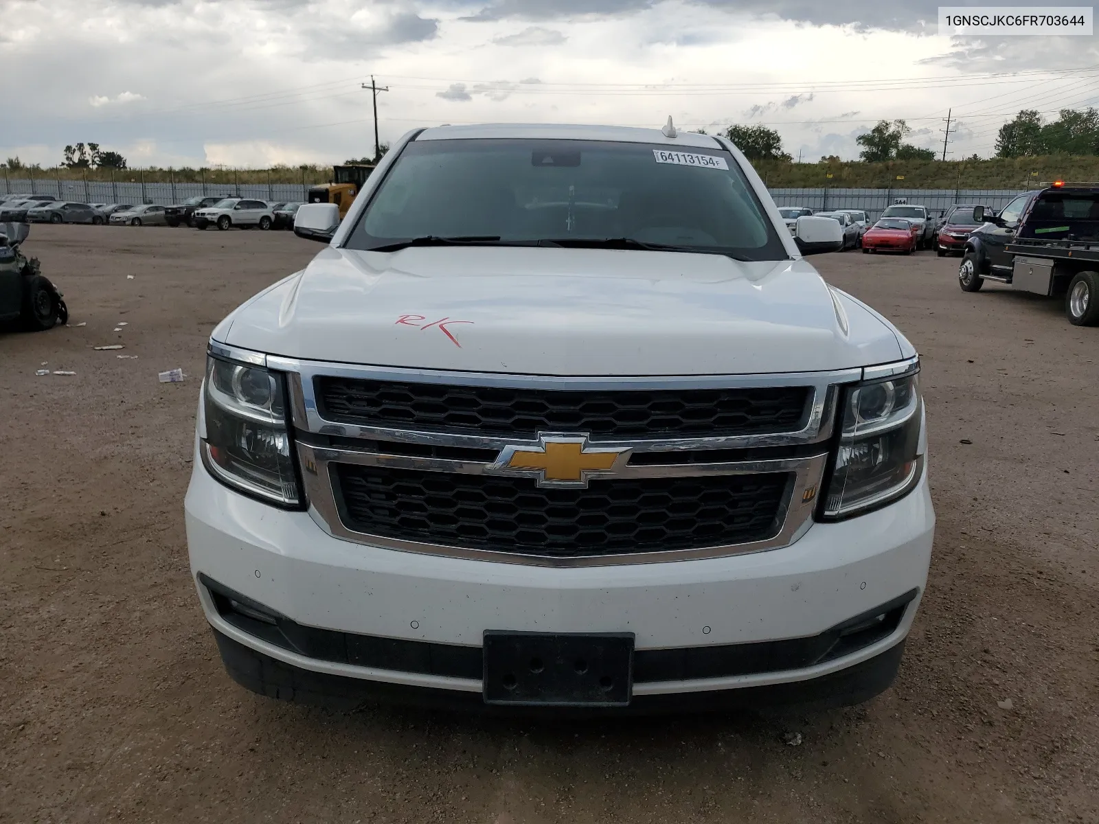 2015 Chevrolet Suburban C1500 Lt VIN: 1GNSCJKC6FR703644 Lot: 64113154