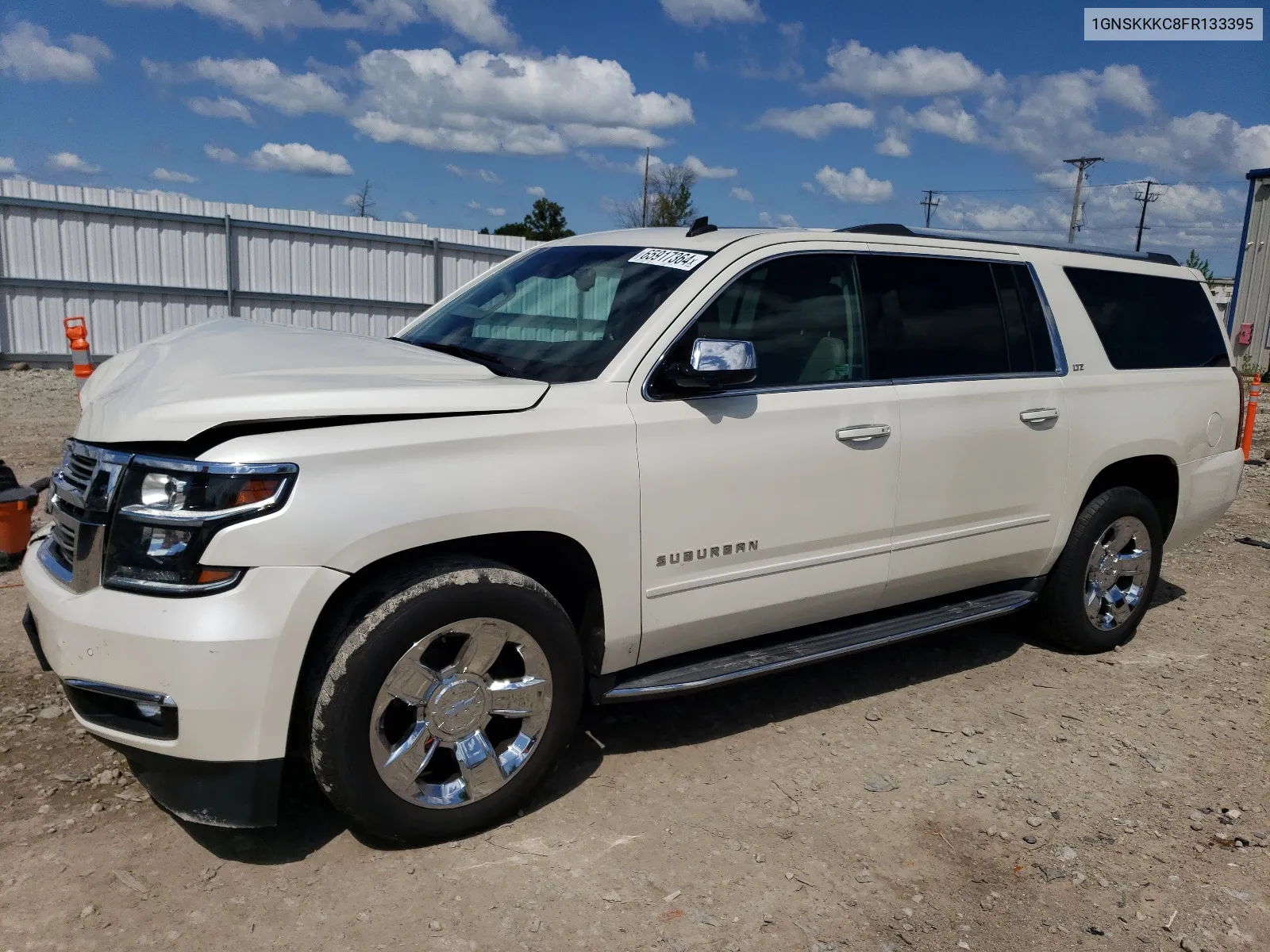 2015 Chevrolet Suburban K1500 Ltz VIN: 1GNSKKKC8FR133395 Lot: 65917364