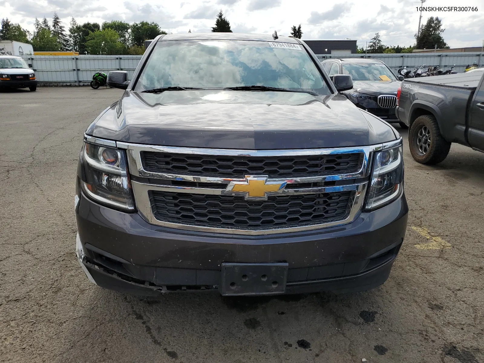 2015 Chevrolet Suburban K1500 Ls VIN: 1GNSKHKC5FR300766 Lot: 67941884