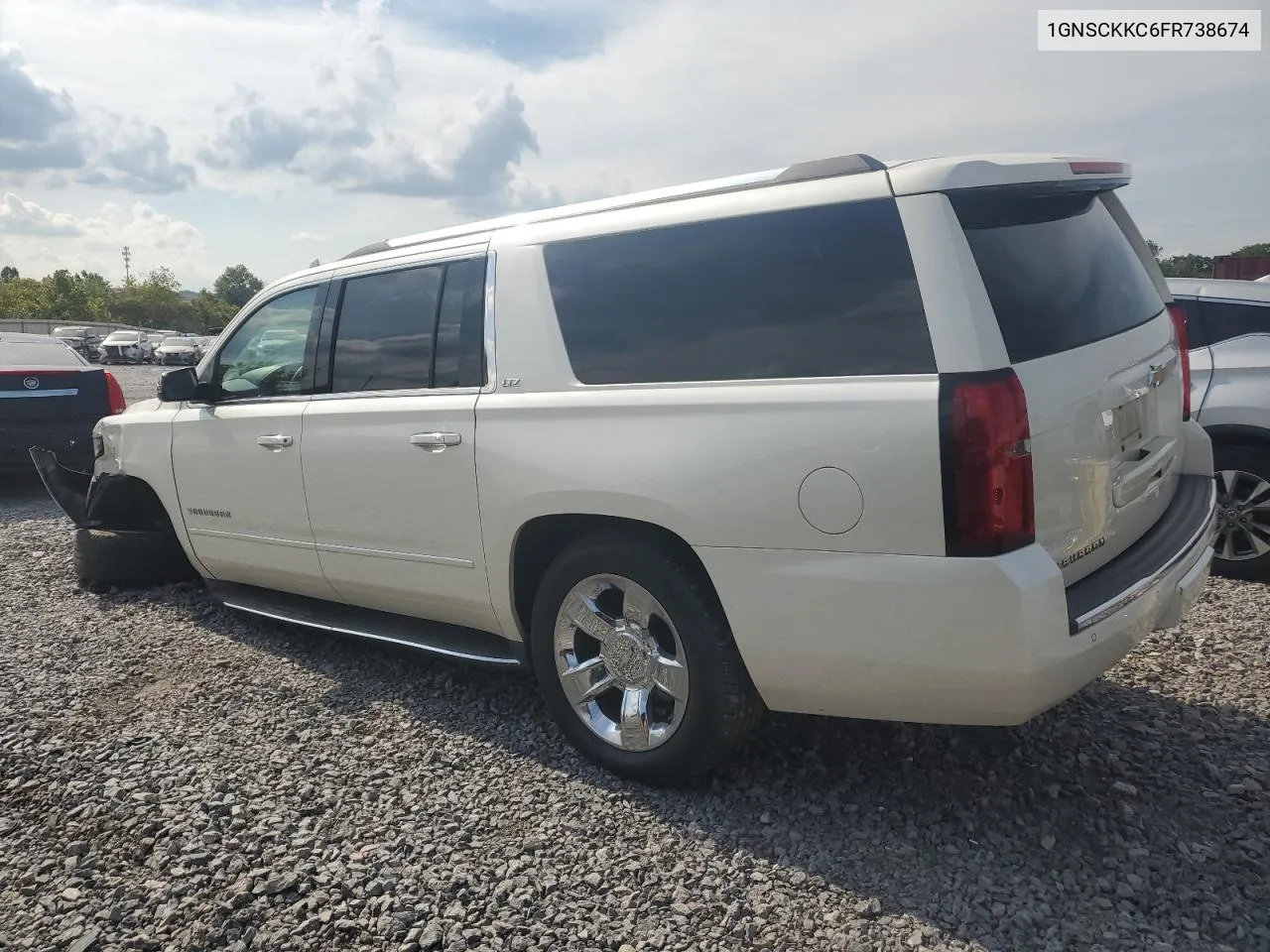 2015 Chevrolet Suburban C1500 Ltz VIN: 1GNSCKKC6FR738674 Lot: 69746964