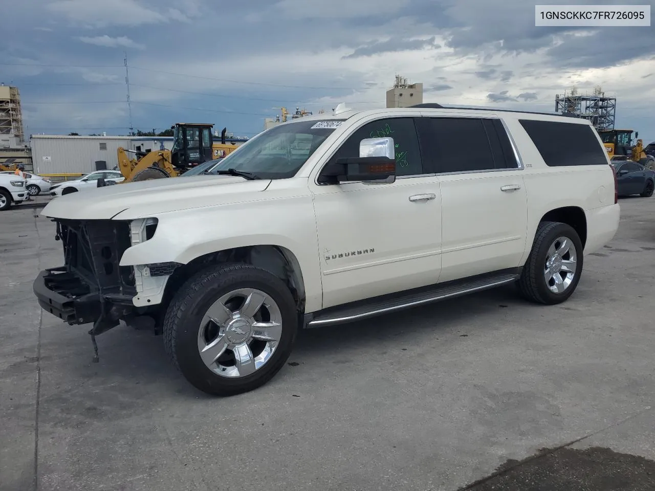 2015 Chevrolet Suburban C1500 Ltz VIN: 1GNSCKKC7FR726095 Lot: 69750674