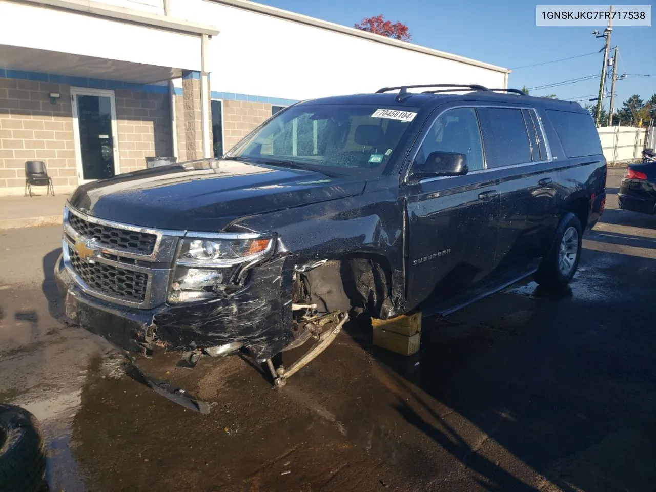 2015 Chevrolet Suburban K1500 Lt VIN: 1GNSKJKC7FR717538 Lot: 70458104