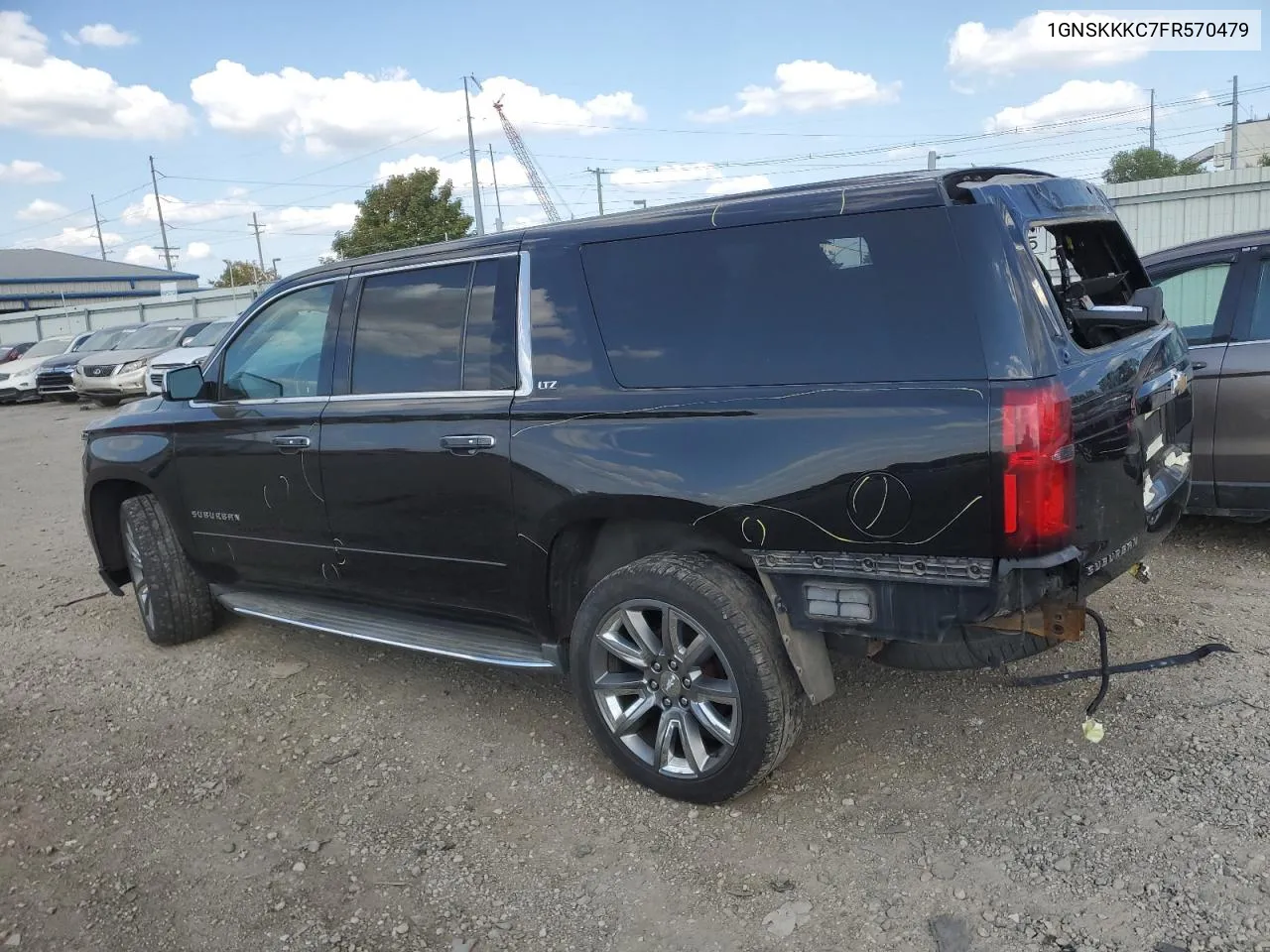 2015 Chevrolet Suburban K1500 Ltz VIN: 1GNSKKKC7FR570479 Lot: 71934654