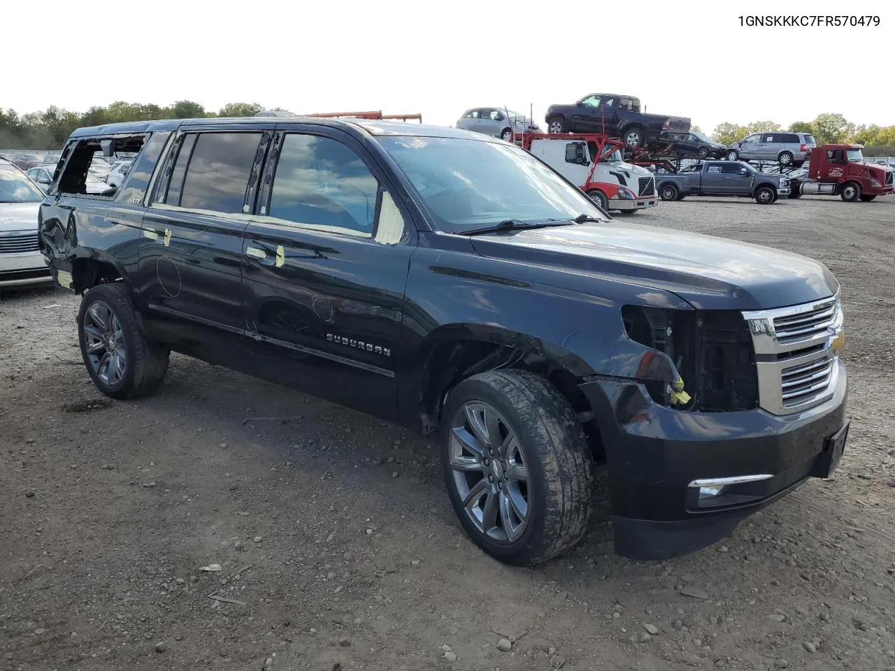 2015 Chevrolet Suburban K1500 Ltz VIN: 1GNSKKKC7FR570479 Lot: 71934654