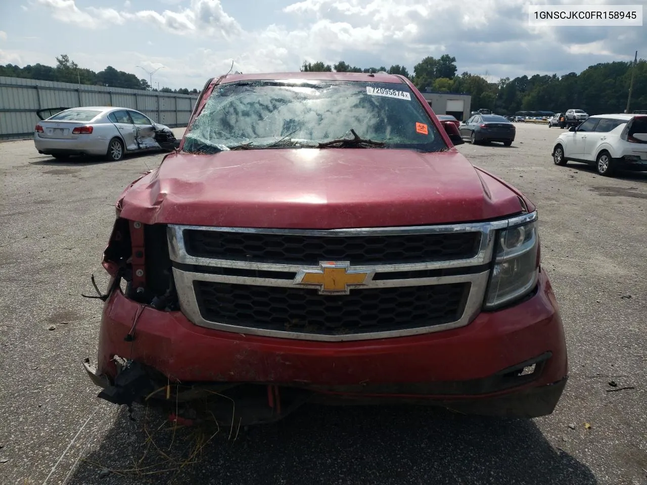 2015 Chevrolet Suburban C1500 Lt VIN: 1GNSCJKC0FR158945 Lot: 72095874