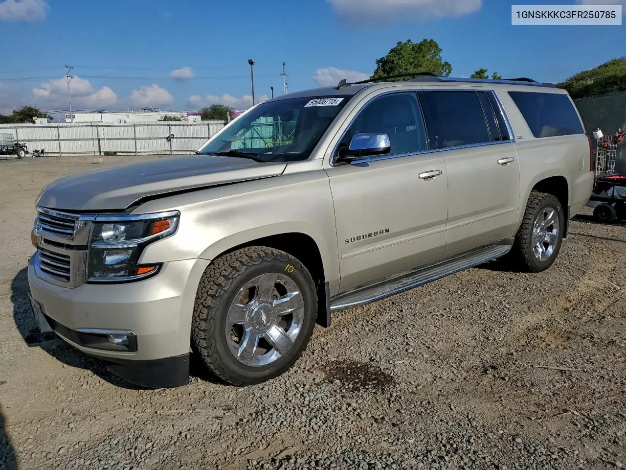 1GNSKKKC3FR250785 2015 Chevrolet Suburban K1500 Ltz