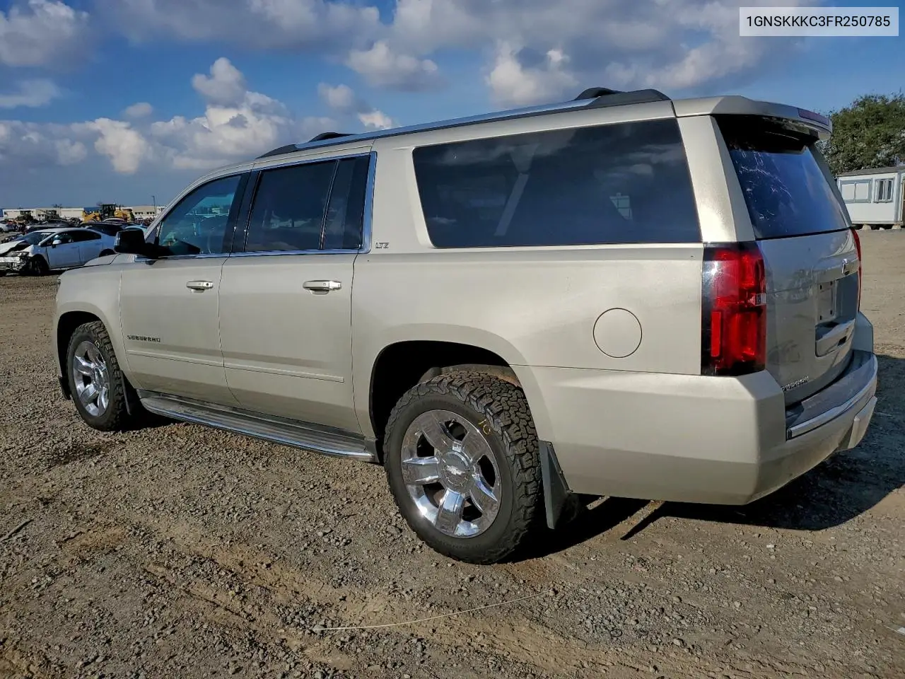 1GNSKKKC3FR250785 2015 Chevrolet Suburban K1500 Ltz