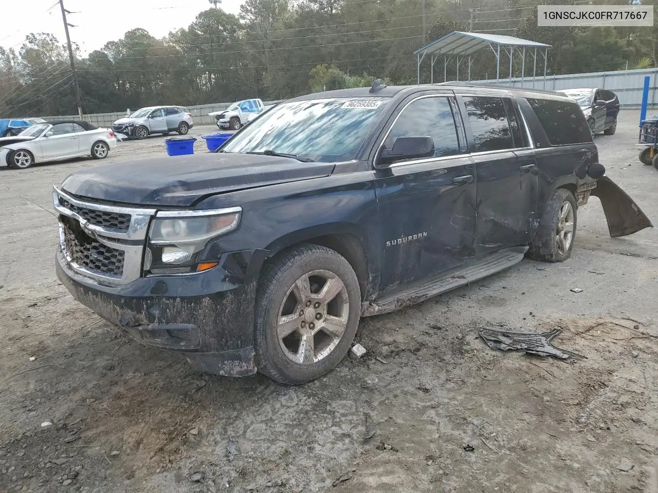 1GNSCJKC0FR717667 2015 Chevrolet Suburban C1500 Lt
