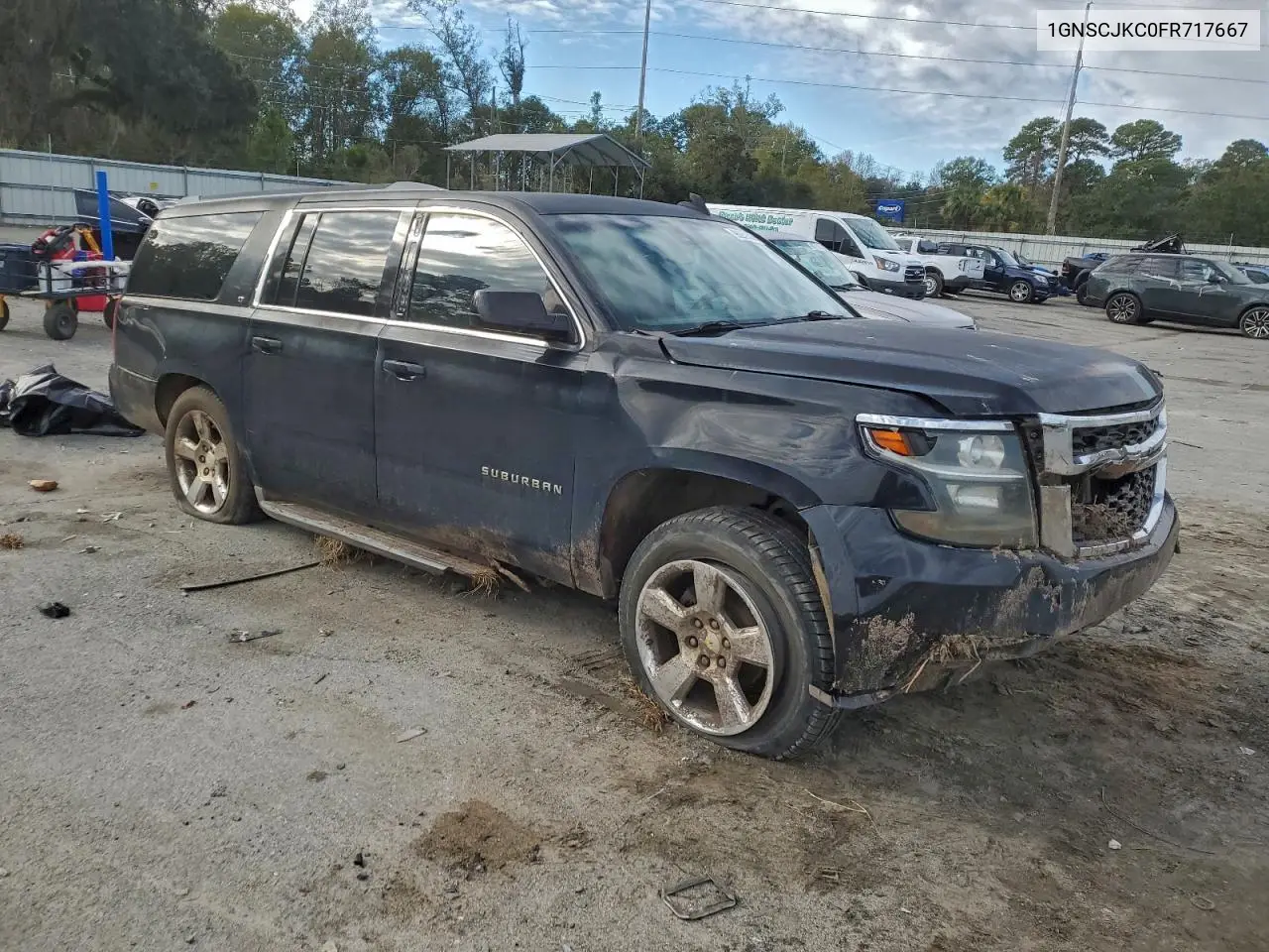 1GNSCJKC0FR717667 2015 Chevrolet Suburban C1500 Lt