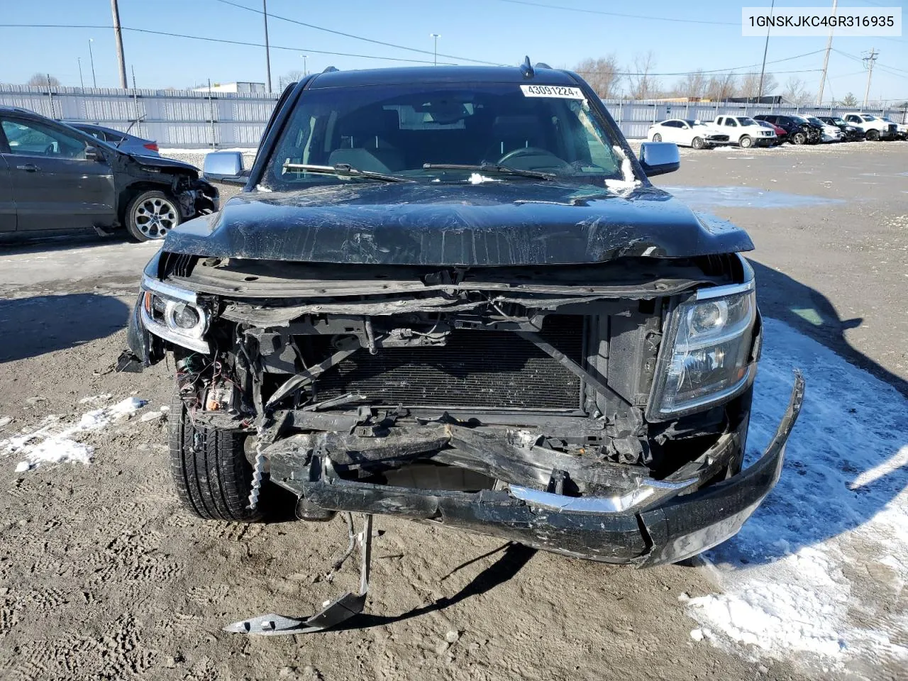 1GNSKJKC4GR316935 2016 Chevrolet Suburban K1500 Ltz