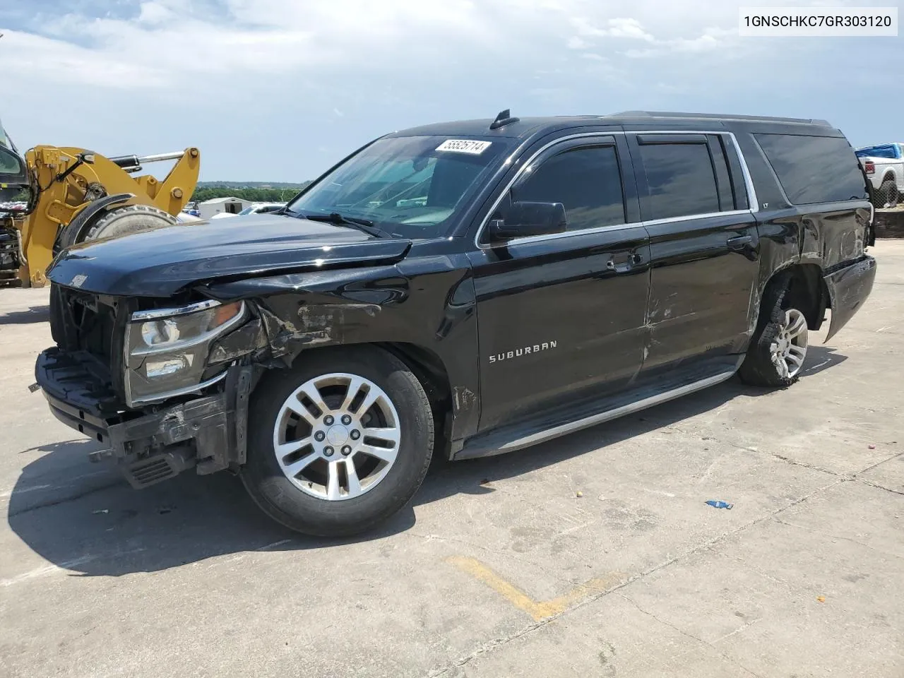 2016 Chevrolet Suburban C1500 Lt VIN: 1GNSCHKC7GR303120 Lot: 55525714