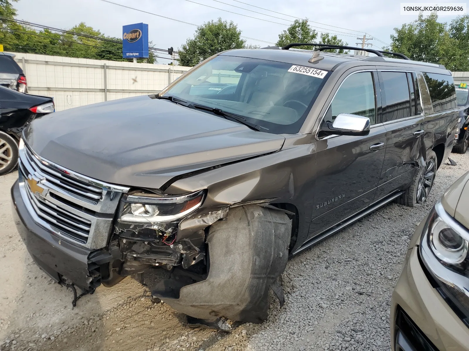 2016 Chevrolet Suburban K1500 Ltz VIN: 1GNSKJKC4GR259636 Lot: 63255154