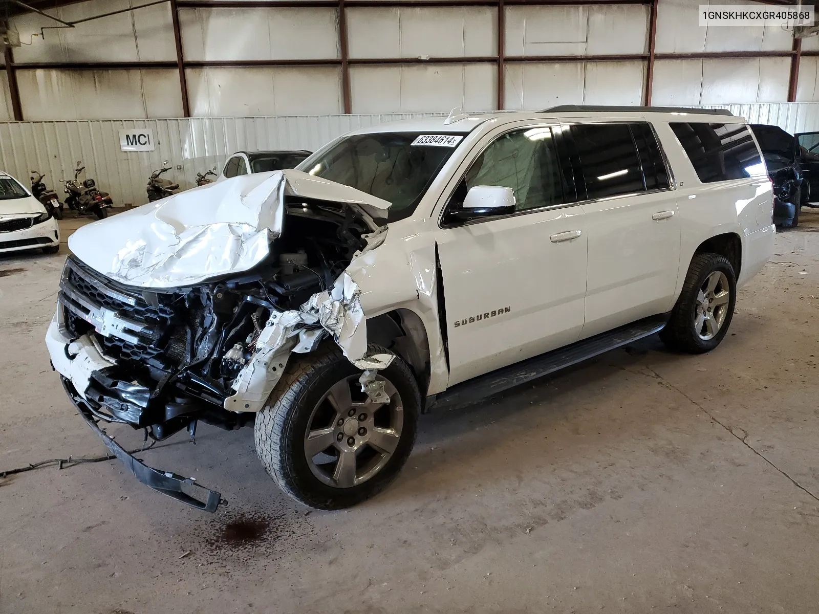 2016 Chevrolet Suburban K1500 Lt VIN: 1GNSKHKCXGR405868 Lot: 63384614