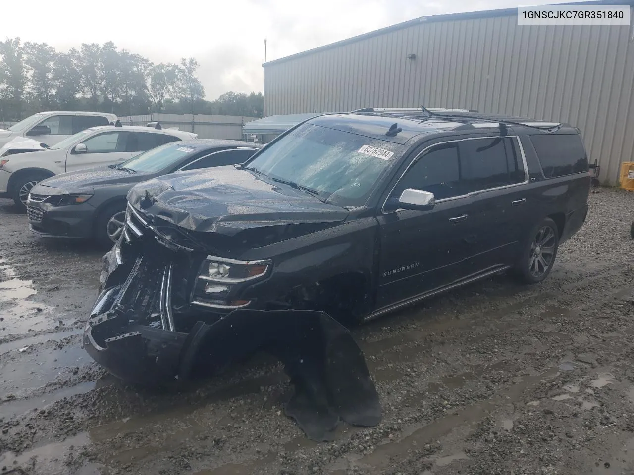 2016 Chevrolet Suburban C1500 Ltz VIN: 1GNSCJKC7GR351840 Lot: 63752944