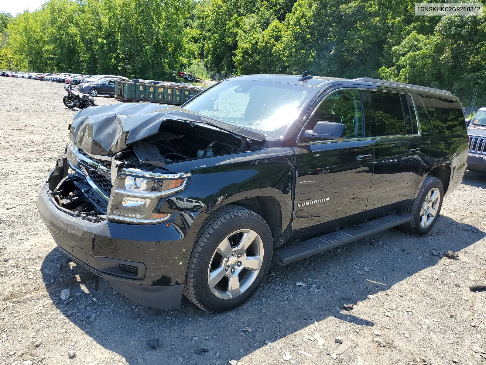 2016 Chevrolet Suburban K1500 Lt VIN: 1GNSKHKC2GR260342 Lot: 63757454