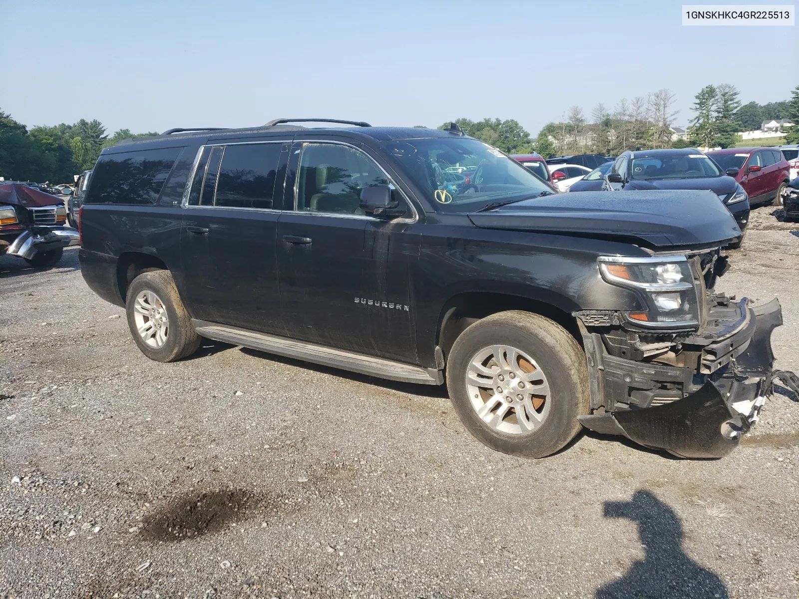 2016 Chevrolet Suburban K1500 Lt VIN: 1GNSKHKC4GR225513 Lot: 65721154