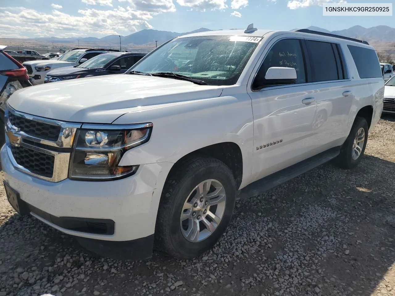 1GNSKHKC9GR250925 2016 Chevrolet Suburban K1500 Lt