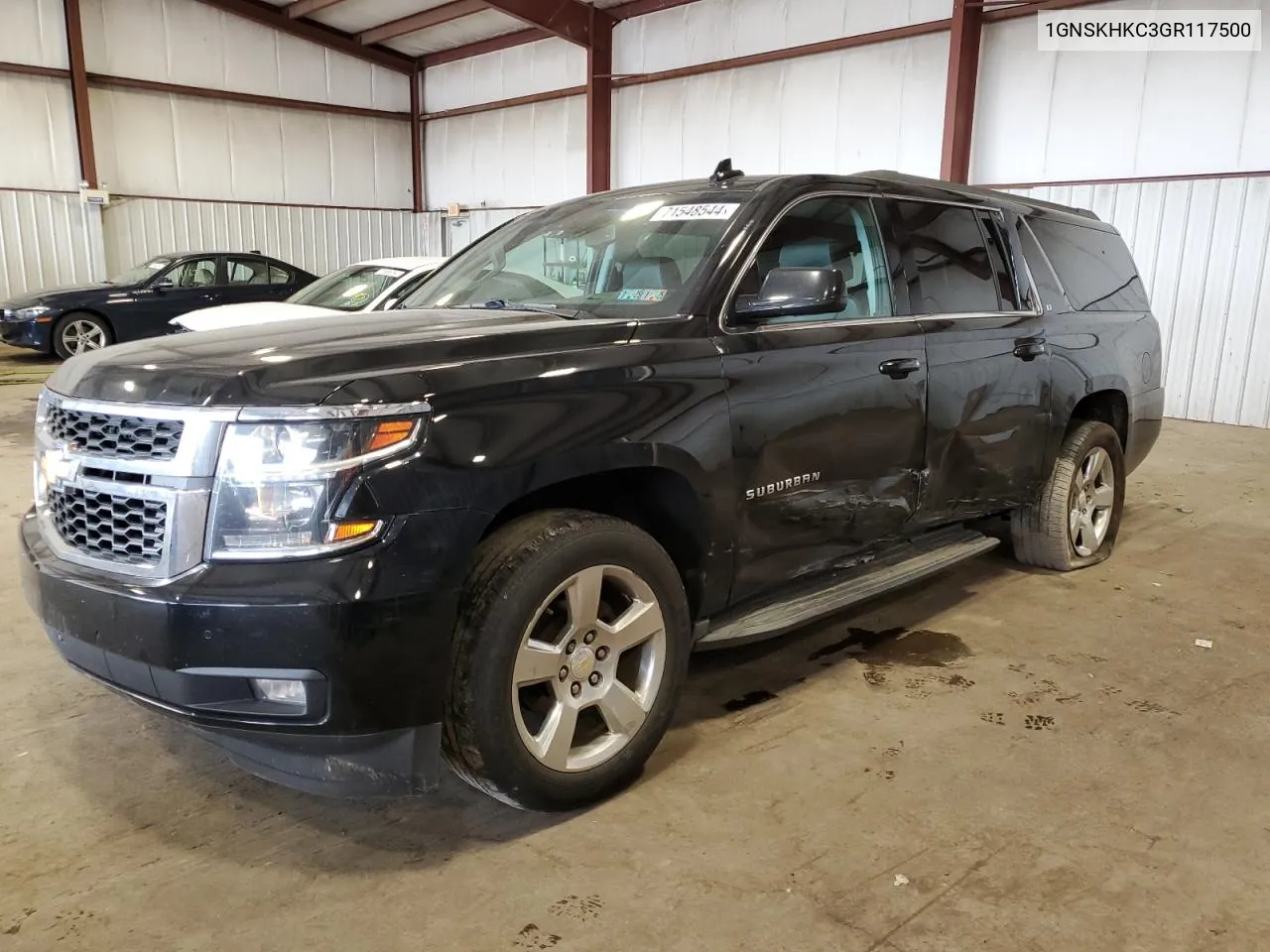 2016 Chevrolet Suburban K1500 Lt VIN: 1GNSKHKC3GR117500 Lot: 71548544