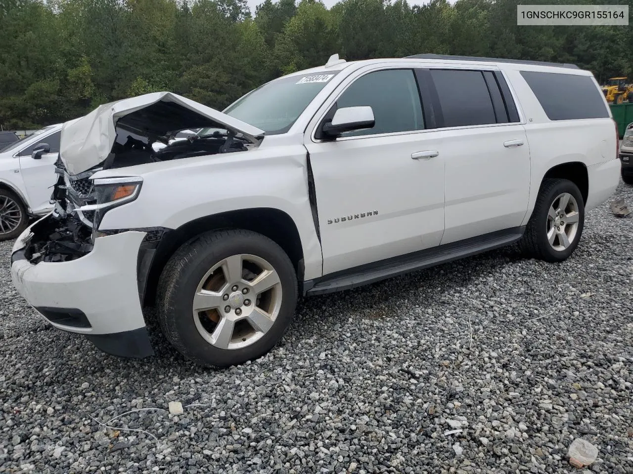 2016 Chevrolet Suburban C1500 Lt VIN: 1GNSCHKC9GR155164 Lot: 71583474