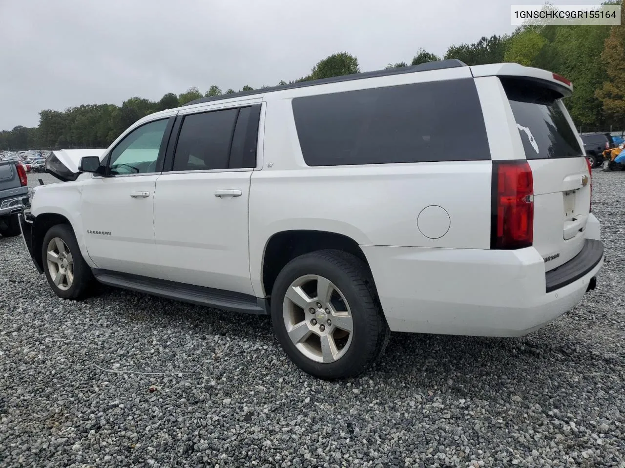 2016 Chevrolet Suburban C1500 Lt VIN: 1GNSCHKC9GR155164 Lot: 71583474