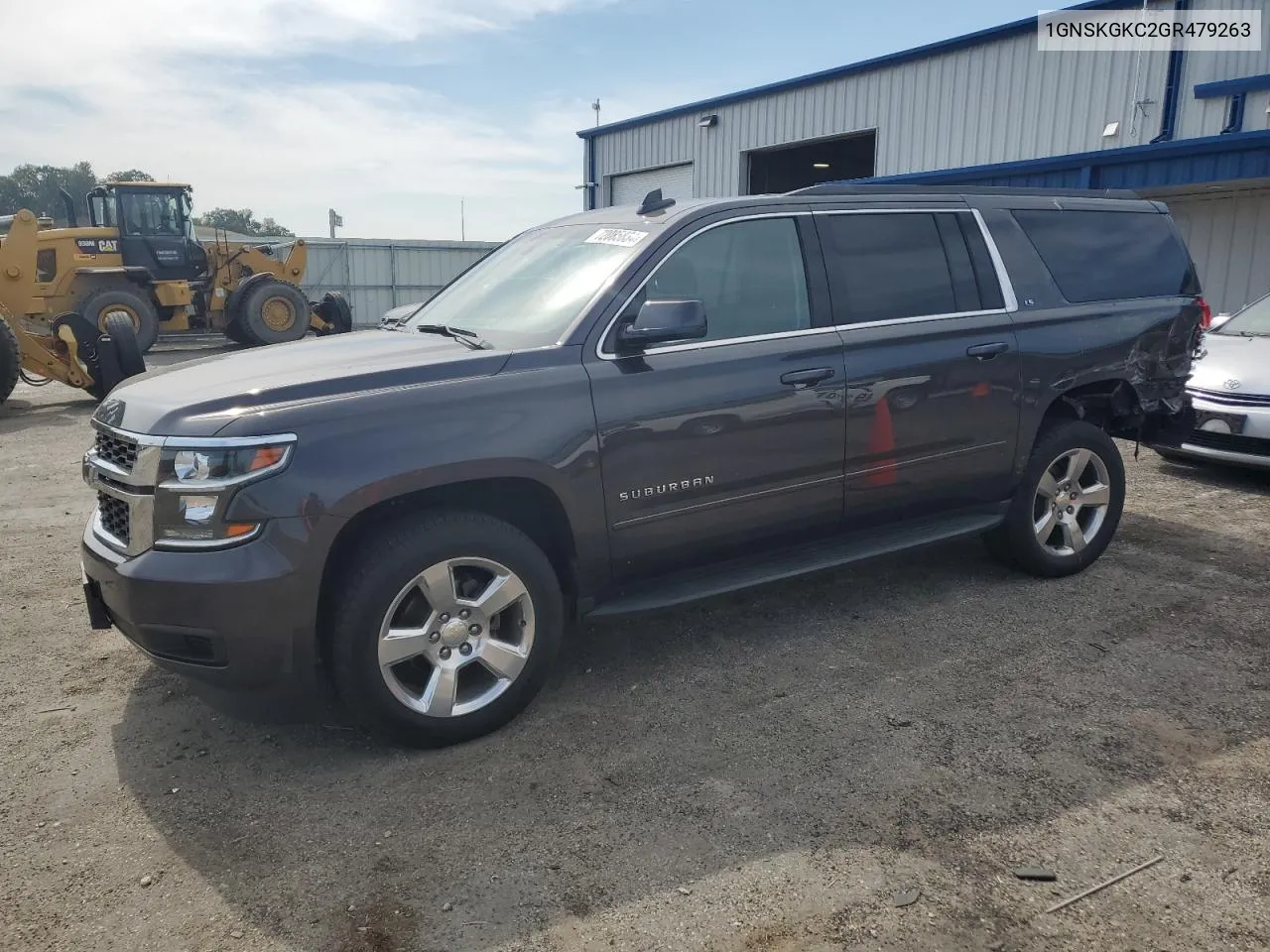 2016 Chevrolet Suburban K1500 Ls VIN: 1GNSKGKC2GR479263 Lot: 72085834